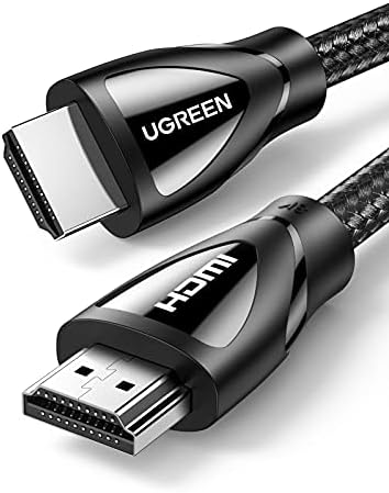 UGREEN 8K HDMI Cable Ultra HD High Speed 48Gbps HDMI 2.1 8K 60Hz Support Dynamic HDR, Dolby Vision, eARC, Compatible for Xbox One, Nintendo Switch, PS4 Pro, Samsung TV, Roku, Nylon Braided (6FT)