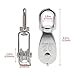Nxtop Stainless Steel Wire Rope Crane Pulley Block M20 Lifting Crane Swivel Hook Single Pulley Block Hanging Wire Towing Wheel 6Pcs
