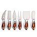 Elegant Cheese Knives Stainless Steel - Set of 6 Cheese Knives Spreaders with Rose Gold Handles | 6-Pieces Cheese Spreading Knife Sets for Charcuterie Boards, Cutlery Gift Set