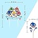 LIITA 38 Pack Cute Shark Party Decorations - Happy Birthday Banner,Mini Shark Balloons,Cake Topper-Shark Theme Party Supplies
