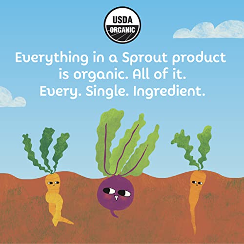 Sprout Organic Baby Food, Stage 3 Pouches, 8 Flavor Meat & Plant Protein Variety Pack, 4 Oz