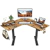 FEZIBO Dual Motor L Shaped Electric Standing Desk, 48 Inches Stand Up Corner Desk, Home Office Sit Stand Desk with…