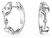 Equestrian Equine Horse Gift Snaffle Horse bit Hoop Earrings Western Jewelry For Women Hinge Polished .925 Sterling Silver .75 Inch Diameter