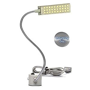 Image of Magnetic Multi-Task LED Light with 30 Daylight LEDs - 12" Mount-Anywhere Flexible Gooseneck Work Lamp with Magnet Base for Crafts, Sewing, Lathe, Drill Press, Workbench