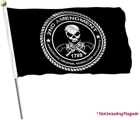 MOFAN 2nd Amendment Flag 3'x5' Polyester with Durable Heading and Solid Brass Grommets Indoor/Outdoor Home Garden Decoration 3x5ft