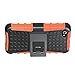 Korecase Phone Case for iPhone Samsung Cell Phone, Armor Heavy Duty Protection Rugged Dual Layer Hybrid Shockproof Case Protective Cover (i4 Orange)