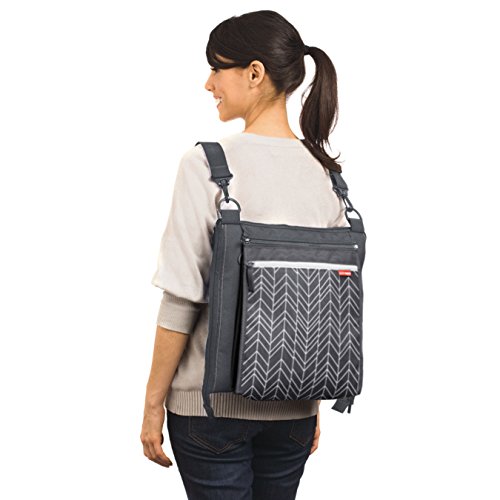 Skip Hop Central Park Outdoor Blanket & Cooler Bag, Grey Feather - Thumbnail 6