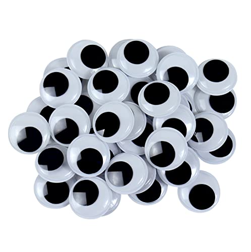 240Pcs 0.4 Inch Small Googly Eyes with Self Adhesive Small Black White Plastic Googly Wiggle Eyes for School DIY Crafts Scrapbooking Decoration