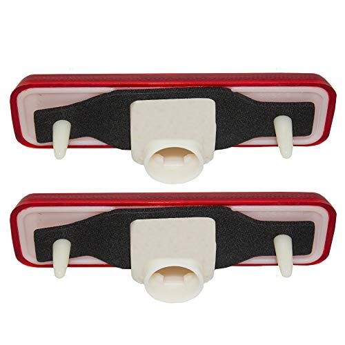 OE Replacement NEW Rear Side Marker Light Lens Lamp Housing Pair of 2 Red RH=LH Direct Replacement for Dodge Plymouth (Partslink number CH2860105)