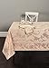 Benson Mills Harmony Scroll Tablecloth (60 X 120 Rectangular, Blush)