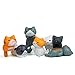 Finduat 12 Pcs Cat Keychains Charms, Collectable Figurines for Kids Adults, Birthday Party Centerpiece Decorations, Cat Theme Baby Shower Party Favors for Kids Birthday Party