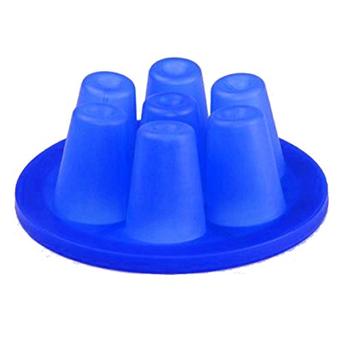 WER Silicone Mold 1.5 Ounce Short Wine Glass with 7pcs Mugs One Time 3D Sublimation Heat Press Transfer