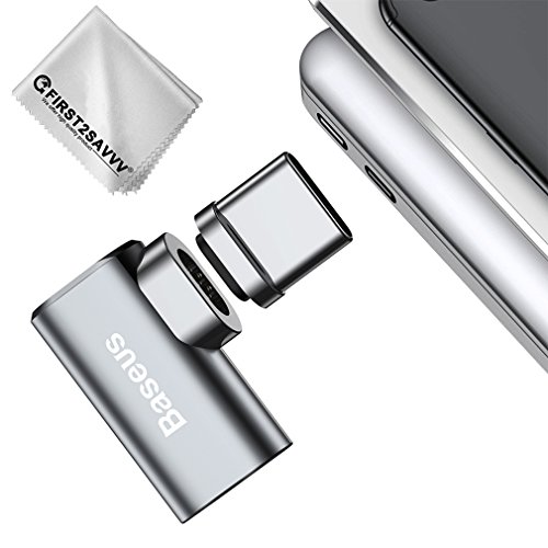 4.3a usb c magnetic adapter, aluminum usb c cable to ma…