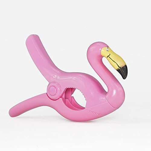 1 PC Beach Towel Clips Hanger Flamingo Shape Clothes Shoes Peg Clip Grip Clothespin Funky Are A 'must Have' Accessory For Your Holiday.
