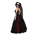 Dreamgirl Women's Ms. Bones Zombie Bride Costume, Black, Small