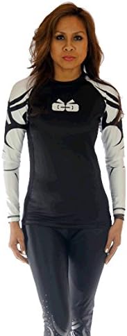 Sicchic Women's Rash Guard BJJ MMA Premium Jiu Jitsu Fighting Grappling Compression Shirt