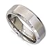 7mm Beveled Edge Mens Comfort Fit Titanium Plain Wedding Band ( Available Ring Sizes 7-12 1/2)