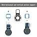 Dot Wall Mounts for 2nd Generation Dot Hanger Holder Stand Horizontal and Vertical Space-Saving Outlets Stand for Your Smart Home Speaker - Black