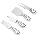 Tosnail 4 Pieces Stainless Steel Cheese Knives Cheese Slicer Cheese Cutter