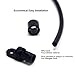 SAMS FISHING SAMSFX Kayak Poly Rod Tamer Straps Holder Rod Saver Deck Mount Connector for Bass Boat & Marine Fishing (Black-1pc)