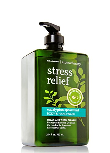 Bath and Body Works Eucalyptus Spearmint Body Wash and Soap -- 2in1 Hand Wash + Body Wash - Aromatherapy Stress Relief Limited Edition HUGE XL Premium Size 25.4 oz!