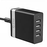 Zilu 32W 4-Port USB Charging Hub, Multi-Port USB Desktop Charger for iPhone SE / 6s / 6 / 6 Plus, iPad Air 2 / Pro, Samsung Galaxy S7 / S6, Note 5, LG G5 and More Phones and Tablets (Black)