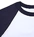 Ola Mari Unisex Kids Raglan Baseball T Shirt Top, XS, White/Navy