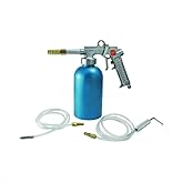 Unitool Air Rust Spray Gun (1/4" NPT Male) With 1L Cup (40 PSI Inlet) 2 Wands 22" Long Flexible Extension with Multi-Directio