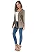 Women Open Front Casual Comfy Flowy Long Line Modal Cardigan (L, Grey)