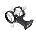 Telescope Finderscope Bracket Flashlight Finder Scope Bracket Aluminum Alloy Adjustable Finder Scope Mounting Bracket with 1/4 Standard Hole for Astronomical Telescope Pointer