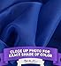 HLC.ME Royal Blue Sheer Voile Window Treatment Rod Pocket Curtain Panels for Bedroom and Living Room (54 x 84 inches Long, Set of 2)