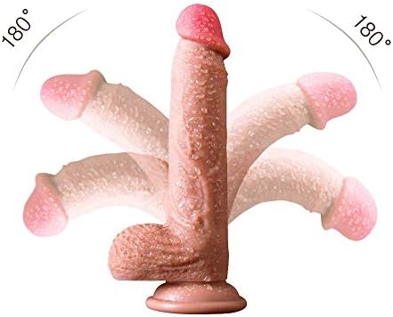 8 inch Lifelike Silicone D'îD&lő Body Relax Waterproof Massage Hand-Free for Women Beginners