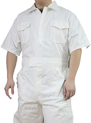Decalon Unisex Short-Sleeve Basic Cotton Work Coverall