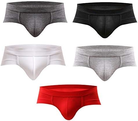 Amazon Umen メンズ ビキニ ブリーフ セクシー 下着 おしゃれ 3d U凸面パンツ アンダーウェア 抗菌防臭 立体成型 前閉じ 5色5枚組 L ブリーフ 通販