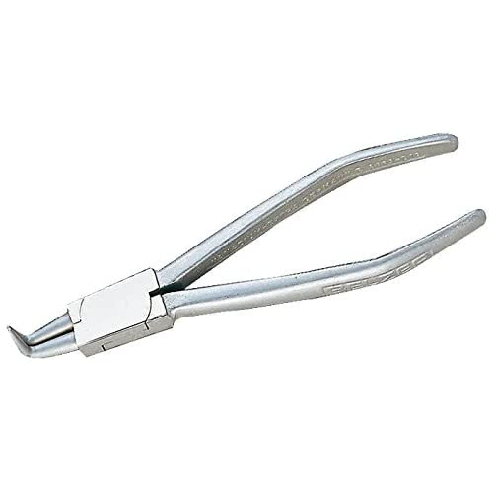 Bahco 2463 D8 Internal Circlip Pliers with 90 Degree Offset Jaws, Silver, 130 mm