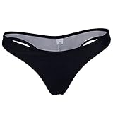 DDA Women's Brazilian Bikini Thongs Ruched Ruffle Cheeky Bottom Swimwear Underwear