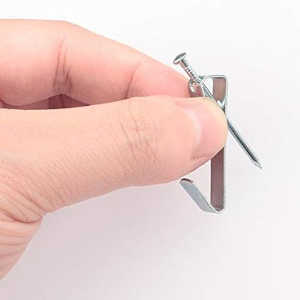 Ancirs 60 Stuck Kleine Bilderaufhanger Fur Rahmen Silber Finish Wand Schwerer Spiegel Haken Trockenbau Fotos Halter Mit Nagel 9 Kg Basteln Malen Nahen Rahmung Empecemos Org