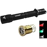 KDLITKER E6S w/Triple Cree XP-E2 Red/Green/Blue 3V - 9V P60 Style LED Flashlight (1x18650/2xCR123)