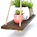Boho Wall Hanging Shelf - Wood Hanging Shelves for Wall - Farmhouse Rope Shelves for Bedroom Living Room Bathroom - Rustic Wood Shelves - Hanging Plant Shelf - Triangle Floating Shelf (Triangle Mount)