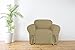 Linen Store Microsuede Slipcover Furniture Protector Cover, Taupe, Chair