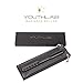 YouthLab Radiance Roller - Germanium Stone Uplifting Face Beauty Massage Tool/Roller/Wand for Skin Tightening/Firming, De-Puffing, Sculpt/Lift, Anti-Aging (Black)