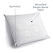 Clean Rest SimpleWater-Resistant, Allergy and Bed Bug Blocking Pillow Encasement, Queen