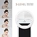 Selfie Ring Light, Oternal Selfie Light Rechargeable Portable Clip-on Selfie Fill Ring Light for iPhone Android Smart Phone Photography, Camera Video, Girl Makes up (White)