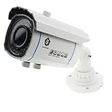 Security Bullet Camera, Savvypixel 2.0 Megapixel HD 1080P 4 in 1 TVI/CVI/AHD/CVBS Security Cameras, Night/Day Outdoor Surveillance Camera with 2.8-12mm Lens( White)