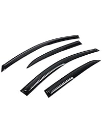 Visera de ventana para Toyota Corolla 2014 2017 estilo Mu acrílico tintado y semitransparente protector de lluvia de sol deflector de aire para rejilla de ventilación de IKON MOTORSPORTS 2015 2016