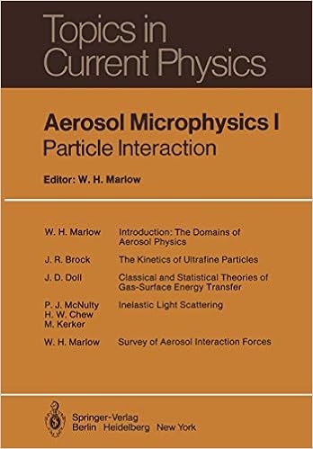 Aerosol Microphysics I Particle Interactions Topics In Current Physics 16 Marlow W H Adelman A Brock J R Chew H W Doll J D Kerker M Marlow W H Mcnulty P J Amazon Com Books