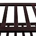 SONGMICS 100% Bamboo 4-Tier Rack 30 Inch Wide Entryway Shoe Shelf Storage Organizer Holds Up to 16 Pairs,Ideal for Hallway Bathroom Garden, Expresso Brown