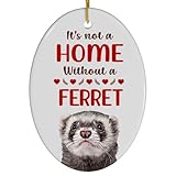 Black Sable Ferret Christmas Ornament 2024 - Its