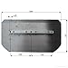 Power Trowel Blades - Set of 4 Concrete Trowel Combination Blades 8” x 14” for Floating and Finishing by Marshalltown. Fits most Brands between 34 – 36 in.: Allen, Kraft, MBW, Multiquip, Wacker, etc.