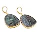 SUNYIK Natural Labradorite Lever-back Dangle Earrings